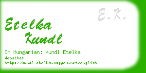 etelka kundl business card